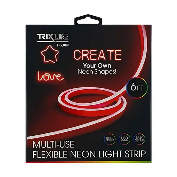 LED pásek USB TRIXLINE TR-30N 1,8m červený neonový