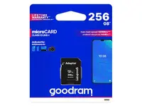 Karta paměťová GOODRAM micro SD 256 GB s adaptérem