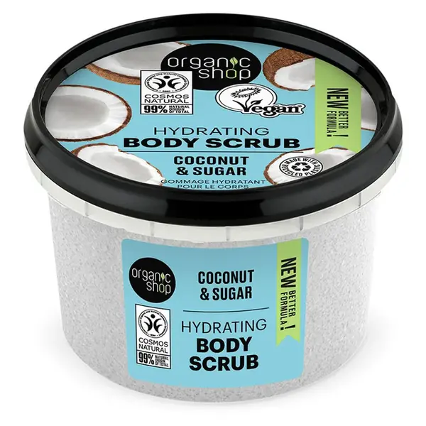 ORGANIC SHOP Hydratační tělový peeling Kokos a cukr 250 ml