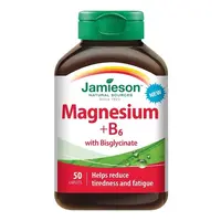 JAMIESON Hořčík + vitamín B6 s bisglycinátem 50 tablet