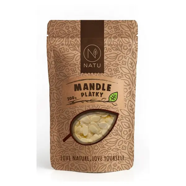 NATU Mandle plátky 200 g