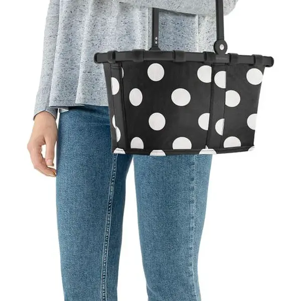 Skládací nákupní košík Reisenthel Carrybag XS Frame Dots White