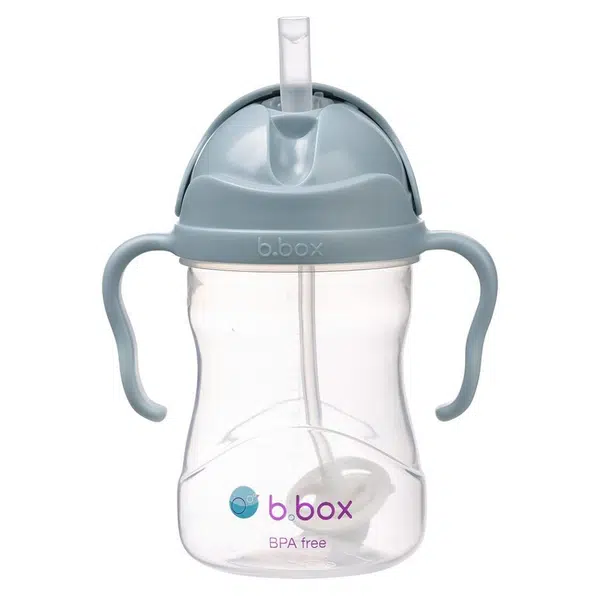 B.BOX Hrneček s brčkem modrý 240 ml