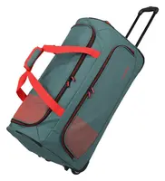 Cestovní taška na kolečkách Travelite Basics Fresh Wheeled duffle L Green/orange