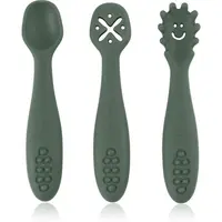 Petite&Mars Take&Match 6m+ lžička pro děti Misty Green 3 ks