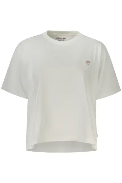 Bílé dámské crop tričko