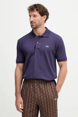 Bavlněné polo tričko Lacoste zelená barva