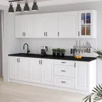 Kuchyňská linka 260 cm Stilo 3 Barva korpusu: Bílá, Barva dvířek: Bílá