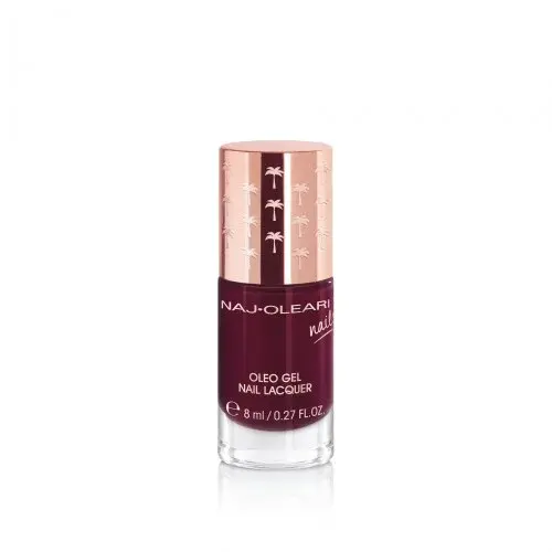 Naj-Oleari Oleo gel Nail Lacquer lak na nehty s gelovým efektem - 25 black red 8 ml