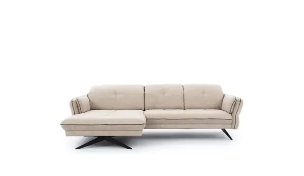 Sedací souprava Marbella 1 Provedení: Levá varianta, Nožičky: Nožičky stříbrné - typ A, látka: Aragon 75