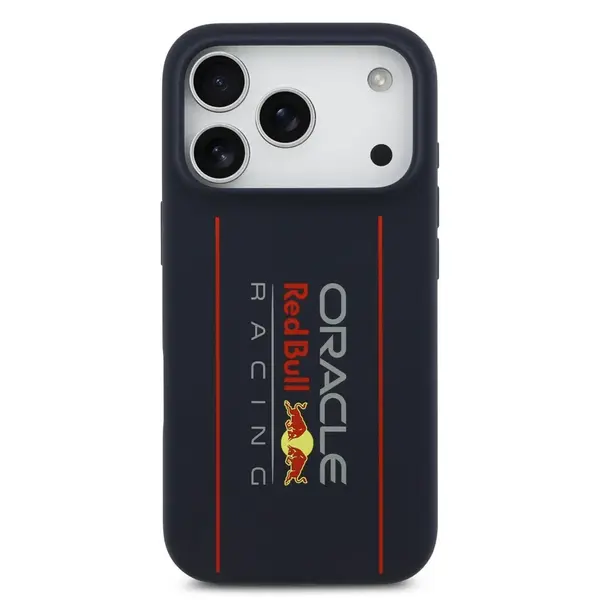 Zadní kryt Red Bull Silicone Vertical Logo MagSafe pro Apple iPhone 17 Pro Max, navy