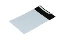 100 ks - Obálka plastová samolepiaca bielo-čierna 175x255, hr. 0,06
