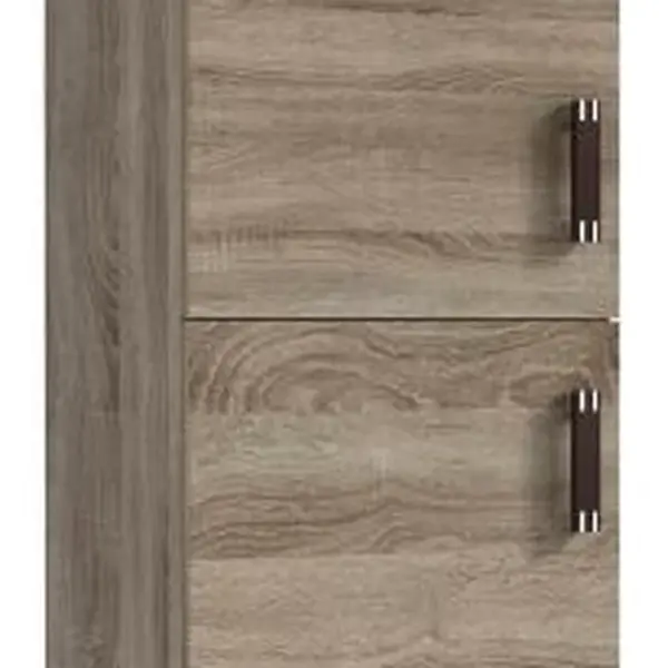 Skříň policová P4 Barva korpusu: Wenge, Lišta: Wenge, Barva dvířek: Šedá