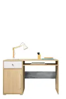 Psací stůl Step ST7 Barva korpusu + barva dveří: Dub biscuit / bílá / šedá