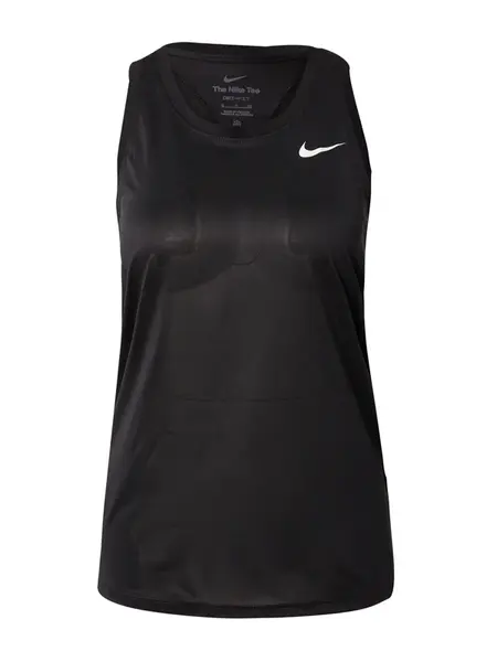 NIKE Športový top  čierna / biela