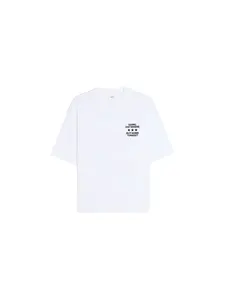 Bershka Tričko  béžová / námornícka modrá / čierna / biela
