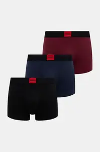 HUGO  boxerky pánské bavlněné s elastanem TRUNK TRIPLET GALAXY 3-pack