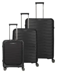 Sada cestovních kufrů Travelite Mooby S,M,L Front pocket Black