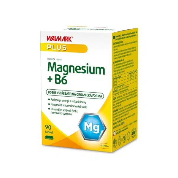 Walmark Magnesium + B6, hořčík a vitamin B6 90 tablet