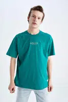 DEFACTO tričko s potiskem Boxy Fit Crew Neck