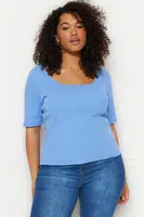Dámské tričko Trendyol TBBSS22BF0027/blue