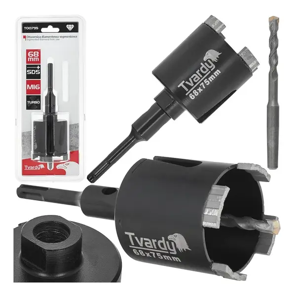 TVARDY Diamantová děrovka 62 mm M16