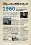 Narozeninové noviny 1960 s vlastním textem a fotografií, S textem