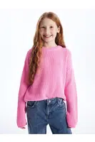 LC Waikiki Crew Neck Long Sleeve Girl's Knitwear Sweater
