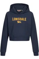 Lonsdale Women's hooded sweatshirt cropped oversized