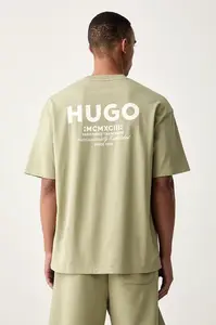 HUGO Blue tričko pánské bavlněné Nalono