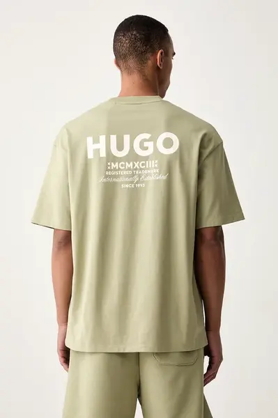 HUGO Blue tričko pánské bavlněné Nalono