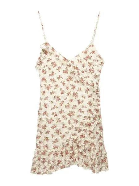 Pull&Bear Letné šaty  nebielená / zelená / staroružová
