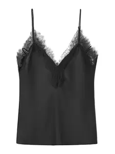 MANGO Top 'FACIL'  čierna