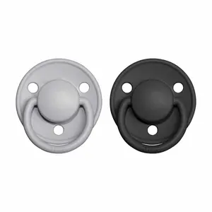 BIBS De Lux cumlíky zo silikónu 2ks - one size - Cloud / Black