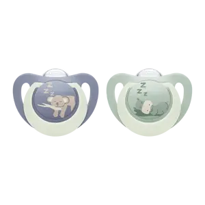 NUK cumlík First Choice Night HIPPO/KOALA 0-6m