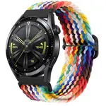 BStrap Elastic Nylon remienok na Huawei Watch GT3 46mm, rainbow