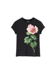 Desigual Tričko  zelená / ružová / čierna