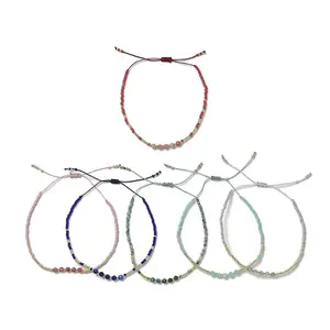 Gemstone Braided Bead Bracelets