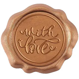 50Pcs Adhesive Wax Stamp Stickers