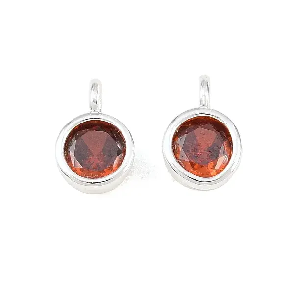 Brass Pave Cubic Zirconia Charms