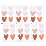 Heart PVC Self-Adhesive Decorative Stickers