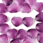 20Pcs Transparent Spray Painted Glass Beads