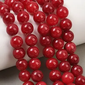 Natural Dyed Marble Beads Strands