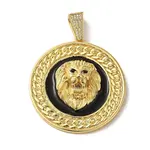 Brass Micro Pave Clear Cubic Zirconia with Enamel Pendants