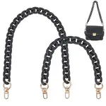 2Pcs 2 Style Acrylic Cable Chain Bag Handles