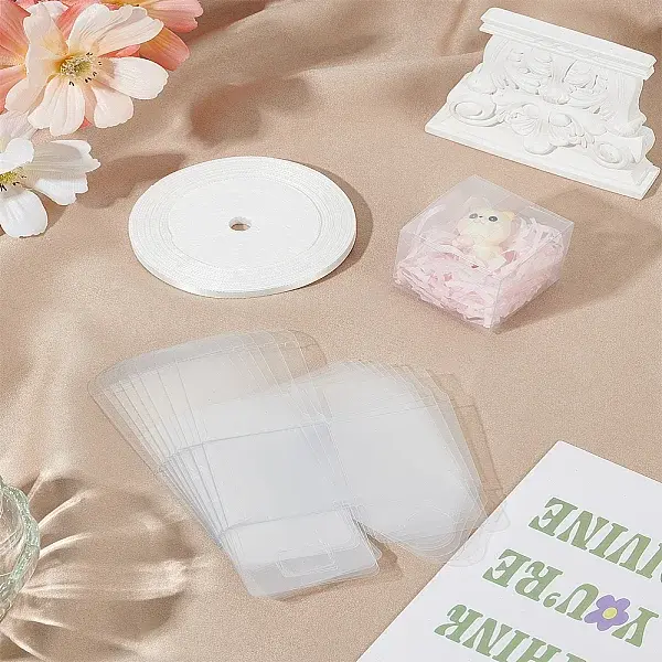 10Pcs Square Transparent PVC Boxes