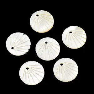 Natural Yellow Shell Pendants