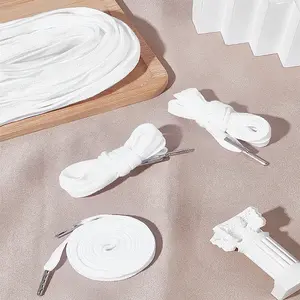 10Pcs Flat Polycotton Hollow Cord