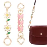 2Pcs 2 Style Alloy Enamel Chain Extenders