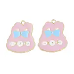 Rack Plating Alloy Enamel Pendants